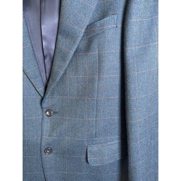 Ermenegildo Zegna Blue Wool Cashmere Taglio Escusivo Blazer Luxury‎ Jacket Sz 50 - Picture 6 of 14